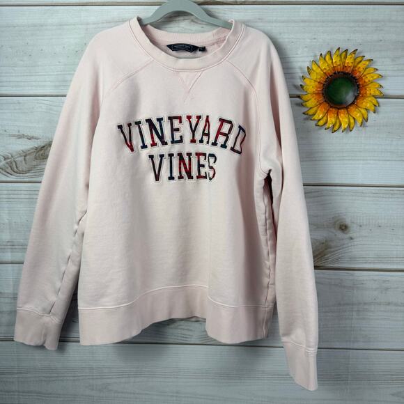 vineyard vines women's‎ graphic terry crewneck sweatshirt L - Picture 1 of 4